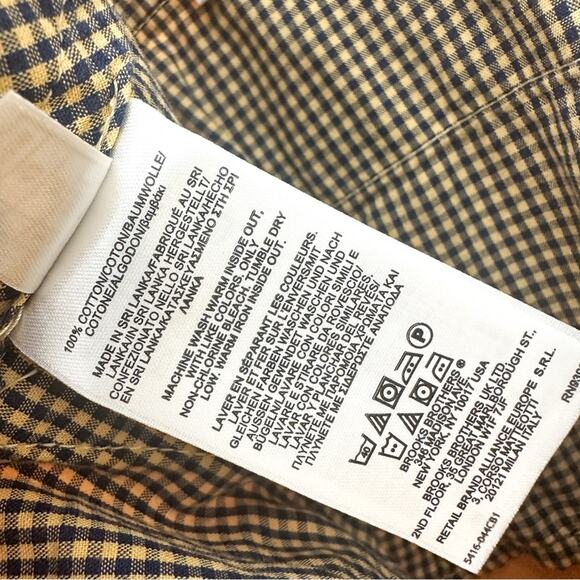 Brooks Brothers Embroidered Chino Shorts MENS 33 Yellow Novelty Food - Picture 4 of 4